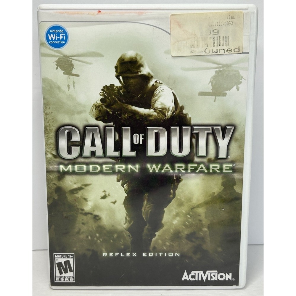 Call of Duty: Modern Warfare Reflex‎ Edition Nintendo Wii 2007 Tested No Manual